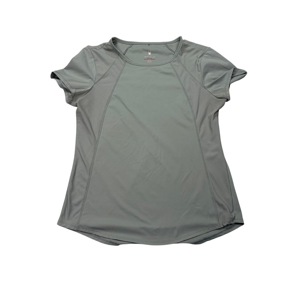 Spyder Active womens light green short sleeve performance T shirt. Size M.